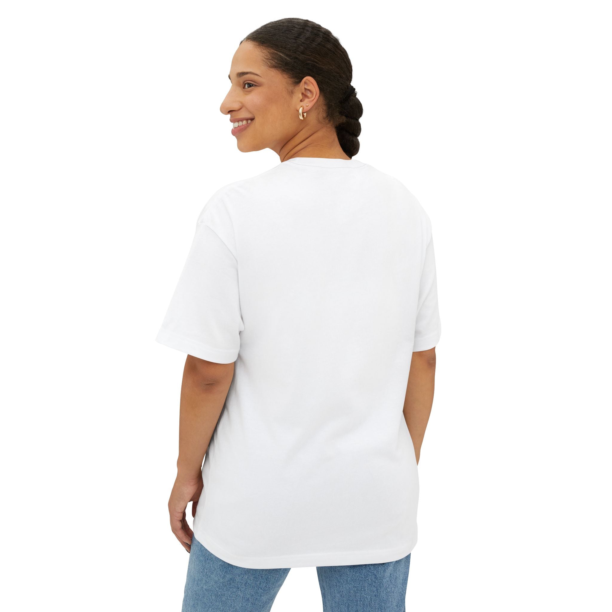 Patriotic Bow Tee — American Flag Glitter Bow Oversized T-Shirt (Copy)